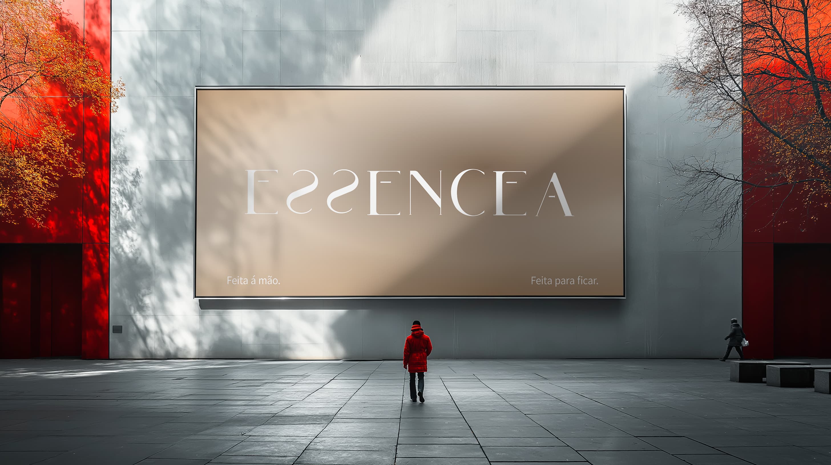 Mockup outdoor tipográfico — Zenara